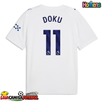 Camisa de Futebol Manchester City Jeremy Doku #11 Equipamento Alternativo 2026-27 Manga Curta